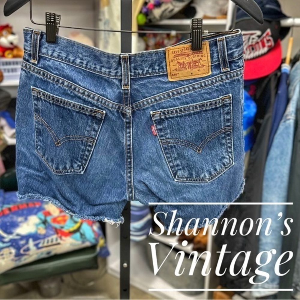 Levi’s 518 VNTG made in USA sz 9 jr super low cutoff denim jeans A6